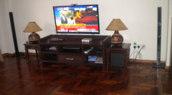 Tv Tv Cabinet Home Theatre Set Up Upscale Furnishings